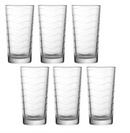 Set 6 Pahare Uniglass Kyma, Model Valuri, Pahar apă fără picior, Sticlă Termorezistentă, 245 ml