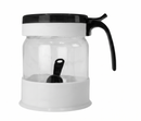 Pote de vidro cu capac pentru servirea zahărului, cu lingură (330 ml)