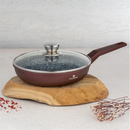 Tigaie cu capac BL-4064 Cerastone 2.2L - 24x5.6 cm, aluminiu turnat cu strat ceramic antiaderent