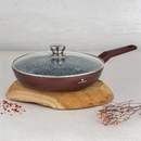 Tigaie cu capac BL-4065 Cerastone 3L - 28x6 cm, aluminiu turnat cu strat ceramic antiaderent