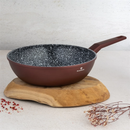 Tigaie wok BL-4074 Cerastone 4.2L - 28x8 cm, aluminiu turnat cu strat ceramic antiaderent