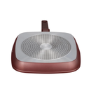 Tigaie grill BL-4075 Cerastone - 28x4 cm, aluminiu turnat cu strat ceramic antiaderent