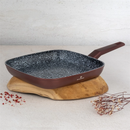 Tigaie grill BL-4075 Cerastone - 28x4 cm, aluminiu turnat cu strat ceramic antiaderent