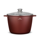 Oală cu capac înaltă BL-4088 Cerastone 10L - 28x20 cm, aluminiu turnat cu strat ceramic antiaderent