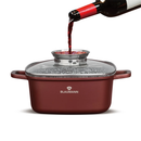 Cratiță pătrată BL-4090 Cerastone 2.8L - 20x9 cm, tip roaster, capac sticlă, antiaderentă