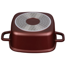 Cratiță pătrată BL-4090 Cerastone 2.8L - 20x9 cm, tip roaster, capac sticlă, antiaderentă