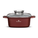 Cratiță pătrată BL-4090 Cerastone 2.8L - 20x9 cm, tip roaster, capac sticlă, antiaderentă
