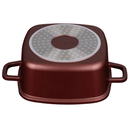Cratiță pătrată BL-4091 Cerastone 3.5L - 22x9.5 cm, tip roaster, capac sticlă, antiaderentă