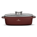Tavă cu capac BL-4145 Cerastone 5.6L - 36x25x7.5 cm, cu sistem Aroma Knob, aluminiu turnat antiaderent