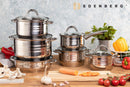 Set gatit 12 piese inox Edenberg EB-4041