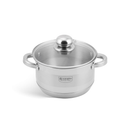 Oala inox cu capac din sticla 2.7L Edenberg EB-3004