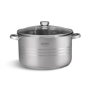Oala inox cu capac din sticla 14.9L Edenberg EB-3021
