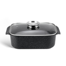 Cratita pentru cuptor cu capac sticla 31 cm, 6.5L Edenberg EB-4608