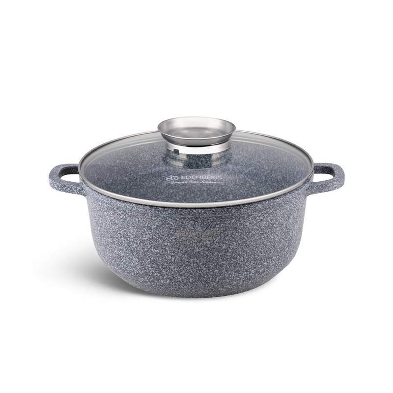 Oala antiaderenta cu capac din sticla 3.3L Edenberg EB-3977