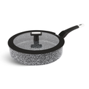 Tigaie antiaderenta cu capac din sticla 24CM Edenberg EB-9147N