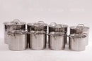 Set 16 piese inox cu capace inox Triberg TR-01 - SUPER OFERTA