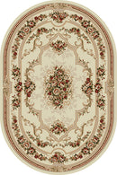 Covor Clasic, Lotos 574, Crem / Bej, Oval, 120x170 cm, 1800 gr/mp