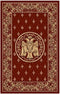 Covor Model Bisericesc 15032, Dreptunghiular, Rosu