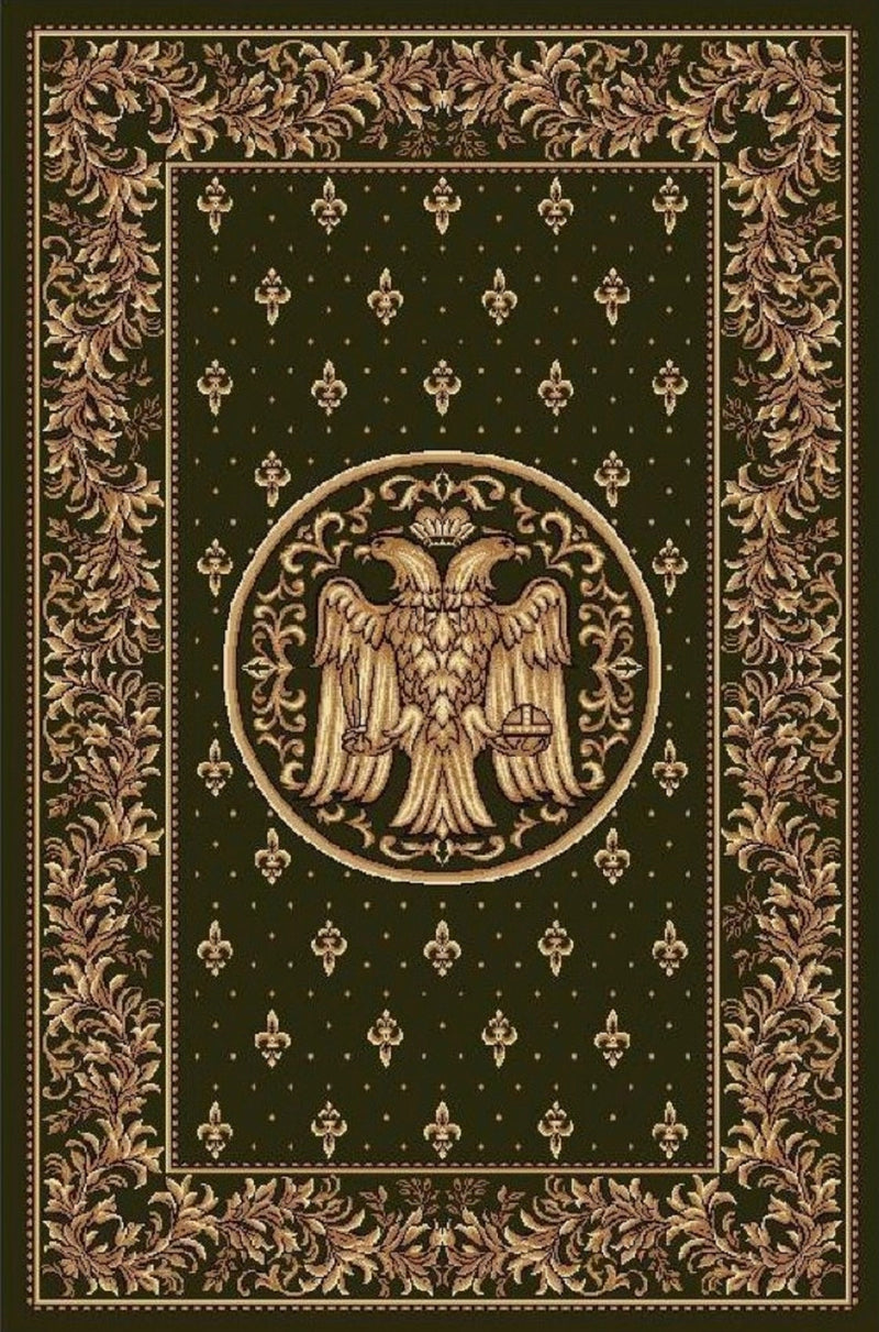 Covor Model Bisericesc 15032 dreptunghiular, Verde