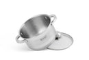 Oala inox cu capac din sticla 2.7L Edenberg EB-3004