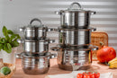 Set gatit 12 piese inox Edenberg EB-4018