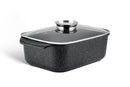 Cratita pentru cuptor cu capac sticla 31 cm, 6.5L Edenberg EB-4608