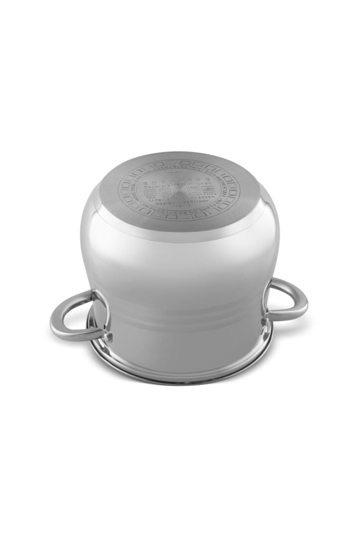 Oala inox cu capac din sticla 8.8 L Edenberg EB-534