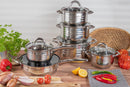 Set gatit 12 piese inox Edenberg EB-4007