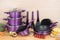 Set gatit antiaderent 15 piese violet Edenberg EB-5627