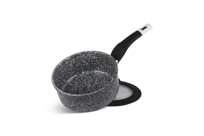 Cratita antiaderenta 2 L pentru sos cu capac din sticla 18cm Edenberg EB-9182