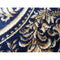 Traversa festonata model 15032, Latime 60 cm, Albastru
